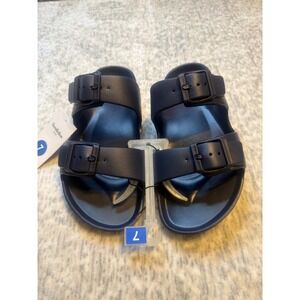 Goodfellow Co. Men's Navy Blue Double Buckle Slide Sandals Size 7